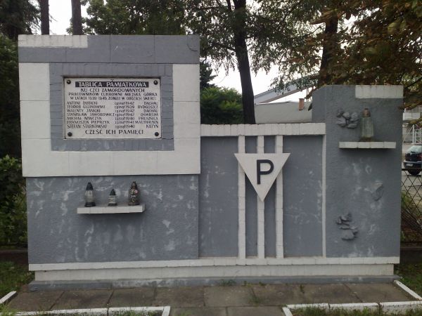 Tablica pamiątkowa ku czci zamordowanych pracowników Cukrowni Miejska Górka w latach 1939-1945