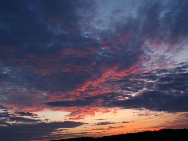 Wierzchlesie- zachód słońca