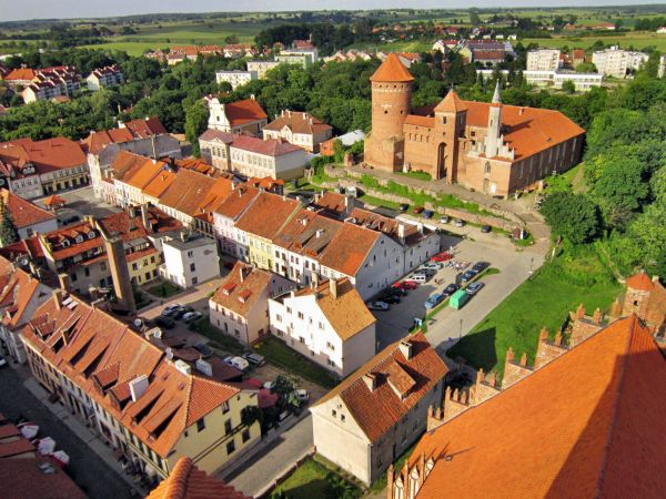 Reszel-widok na wschodnią część Starego Miasta 2012-07-02