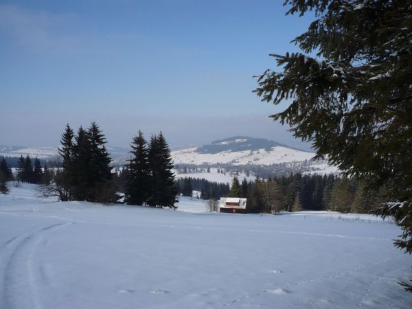 Dzianisz zimą widok od strony południowej