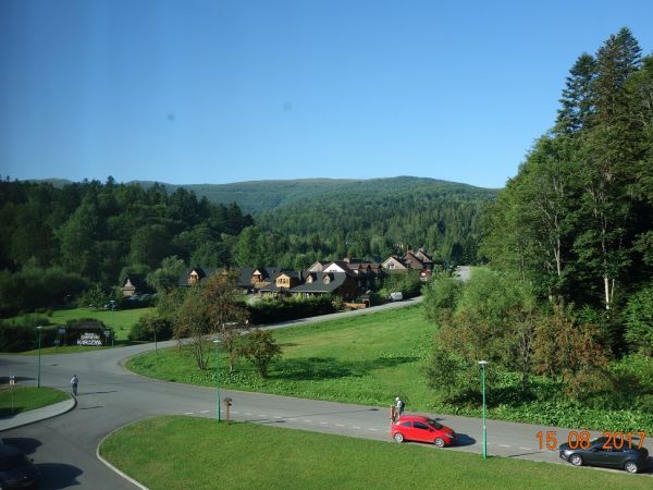 Muczne. Widok na miejscowość.