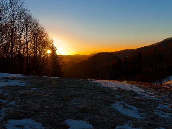 Wschód słońca-Rytro