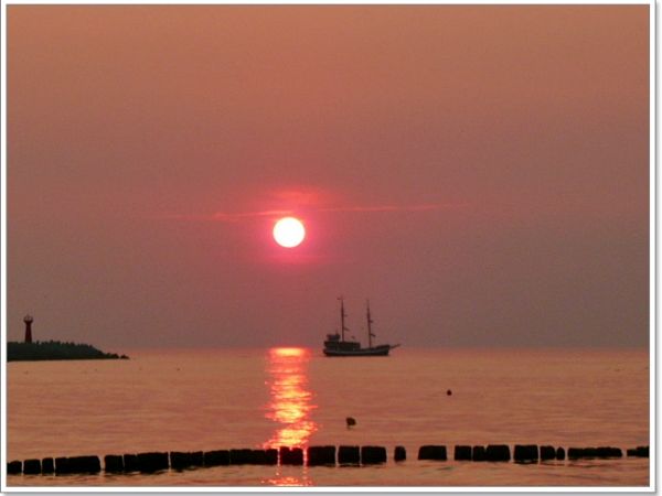 Zachód nad Bałtykiem[Kołobrzeg]