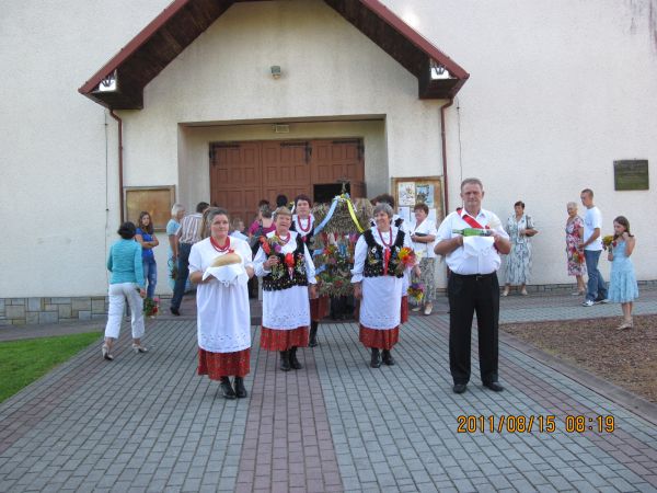 Dożynki parafialne w  Przybówce.