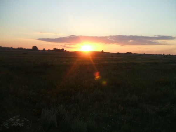 Zachód słońca nad Liswartą