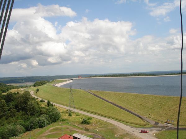 Widok z wieży widokowej.