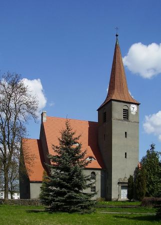 Kościół św. Mikołaja,zbudowany w 1912 - 1913 roku staraniem niemieckich ewangelików.
