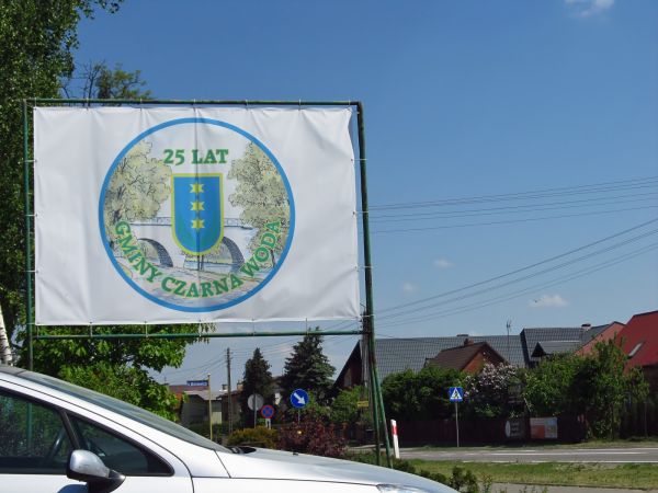 Baner okolicznościowy na 25-cio lecia miasta