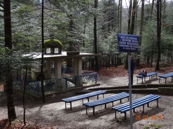 miejsce kaźni Żydów z Brzozowa i z okolic - w miejscu Holocaustu w 1962r. postawiono pamiątkowy obelisk. W 1990r. stanął tam pomnik ufundowany przez Natana Weis