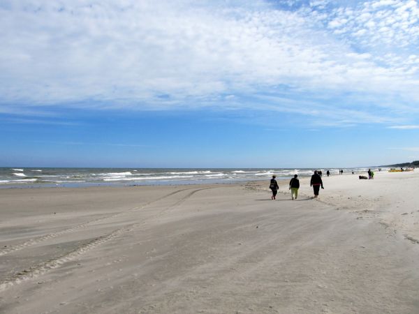 Plaża przy Hotelu Neptun w Łebie