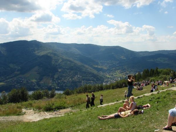 Na górze Żar, widok na okolice