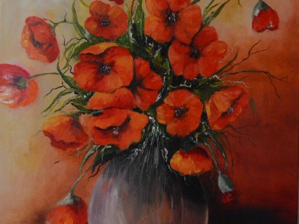 maki  art.elzbieta maluch miechowicz obraz olejny