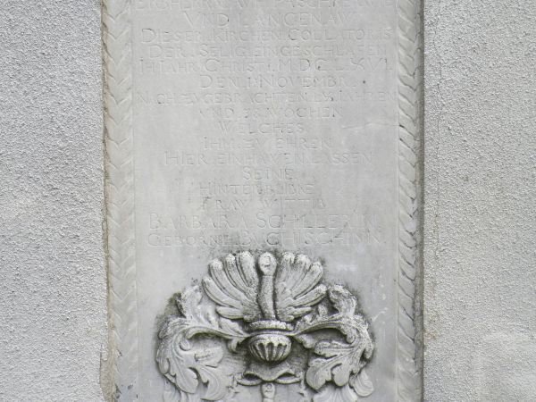 Tablica fundatorki kościoła