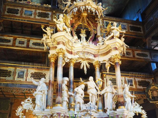 Kościół Pokoju - z Listy UNESCO, ołtarz główny.