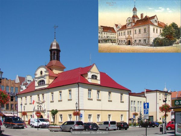 Żary Ratusz wczoraj i dziś