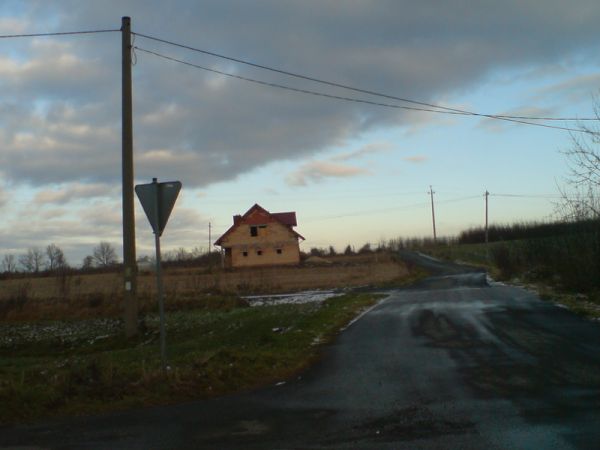 Widok od krzyża w stronę Pisaczowa