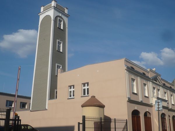 Odnowiona  wieża  strażacka.