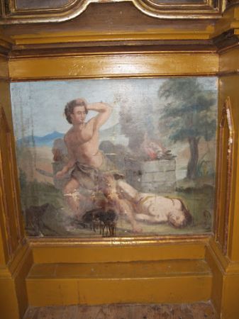 sceny biblijne - polichromia cerkiewna ścienna.