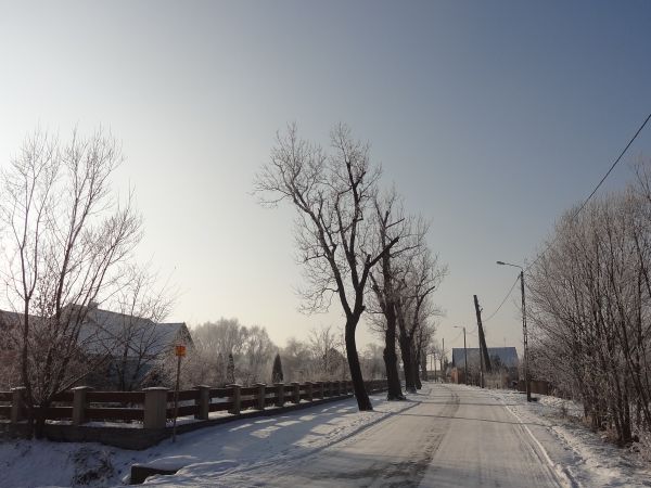 wieś w ramionach zimy