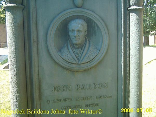 John Baildon - wielka postać XIX w. dla historii przemysłu Śląska. Jego grób jest na cmentarzu "Hutniczym" przy Robotniczej.