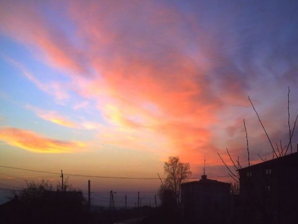 Tuż przed zmierzchem /ul Dąbrówka/