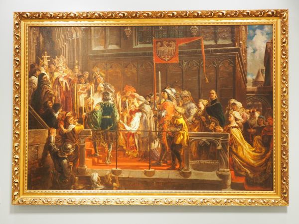 Chrzest Władysława Warneńczyka - obraz w Dworku Krasińskich.