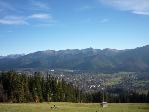 Widok na Zakopane i Tarty spod Gubałówki.