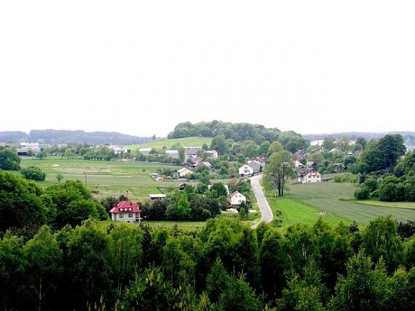 Wzniesienie Kadzielnia widok na Siedlec