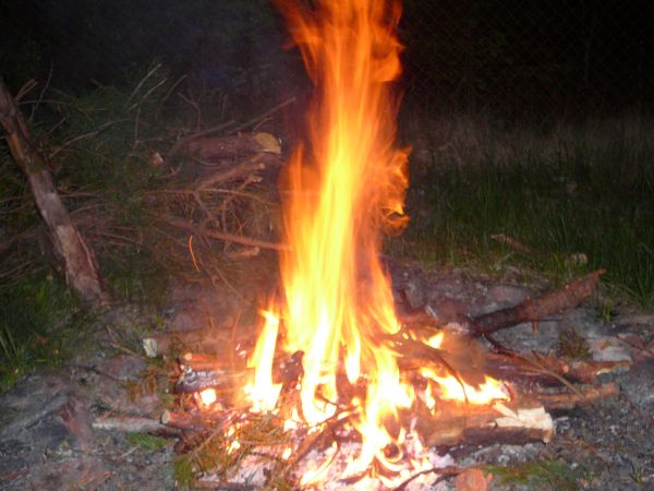 Ognicho pod gwiaździstym niebem