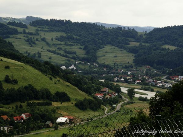 Panorama Suchej Strugi i Młodowa- Rytro.