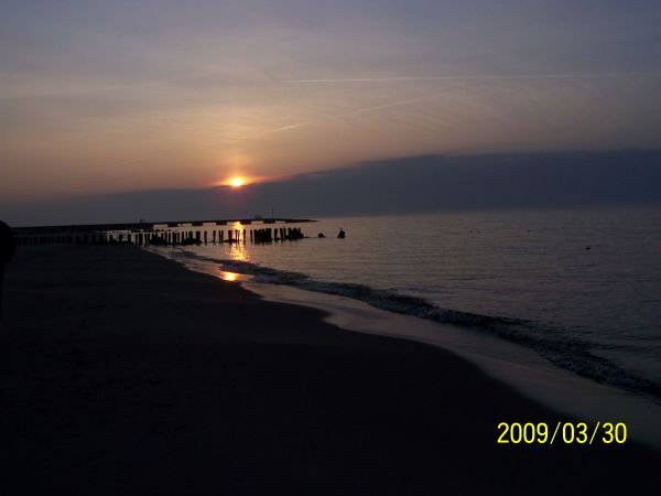 Niechorze zachód słońca