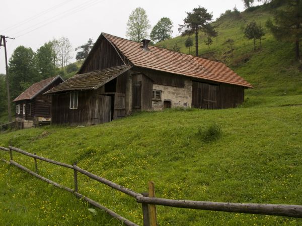 Żegiestów-drewniane zabudowania