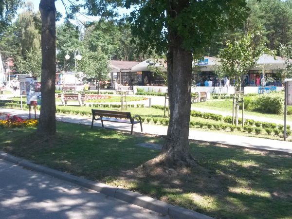 Miejscowość Łukęcin - główny skwerek