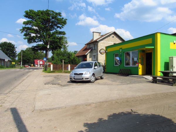 Centrum wsi Borsk na Kaszubach