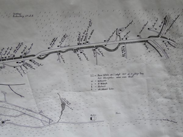 Zachowane w pamięci - górna część wioski - rok 1944