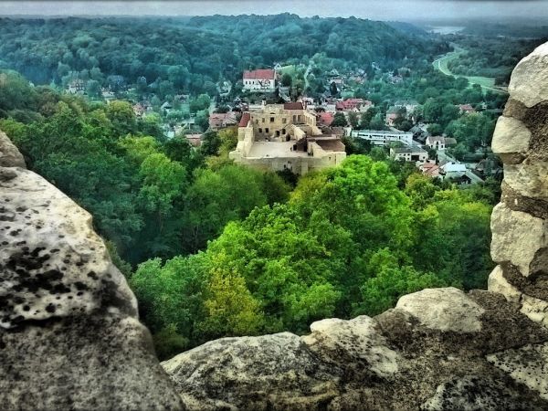 Widok z wieży obronnej.