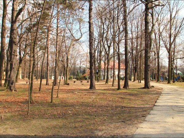 Dwór z XIX w. Gruntownie przebudowany w 1910 roku. Obecnie szkoła podstawowa .  Park krajobrazowy z aleją dojazdową z XIX w.