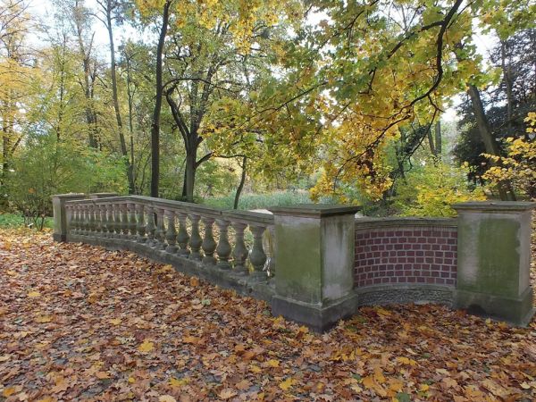 Fragment przypałacowego parku