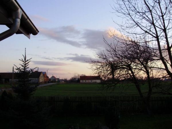 Jesienny wschód słońca nad Krzyżanowicami