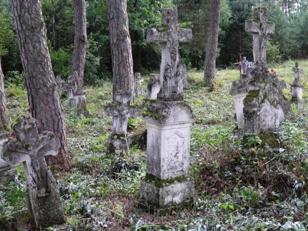 Zabytkowy cmentarz grecko-katolicki w Gorajcu . Na cmentarzu znajduje się kaplica grobowa  rodziny  Brunickich  , właścicieli okolicznych ziem.  Znajduje się na