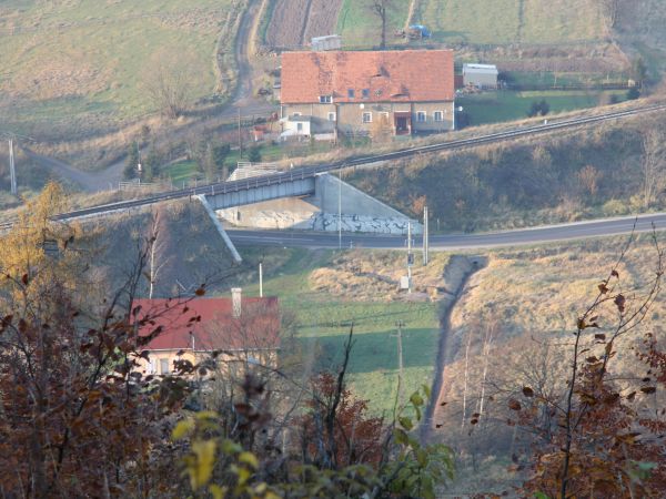 Unisław Śląski - wiadukt kolejowy nad DK 35