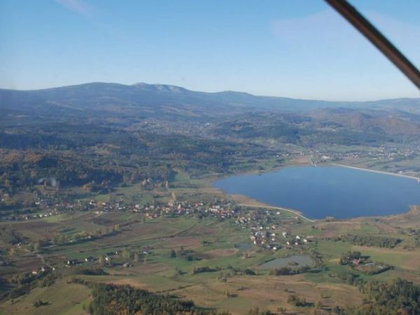 Jezioro Sosnówka z motolotni