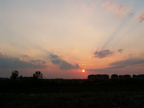 Zachód słońca nad Bródzkami