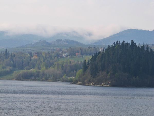 Nad jeziorem Czorsztyńskim - widok z zamku