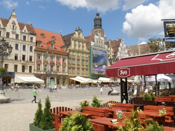 Paleta barw na wrocławskim Rynku