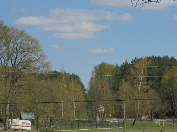 Zakręt drogi Wiele - Wdzydze Tucholskie, przy Barze Pod Śluzą