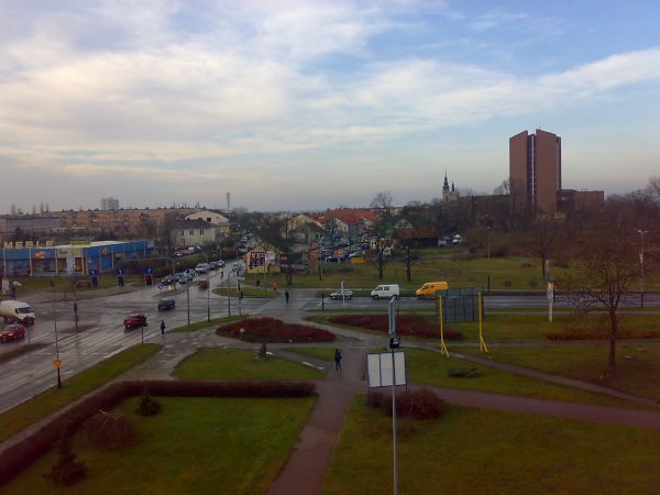Park i kościół, Tarnobrzeg