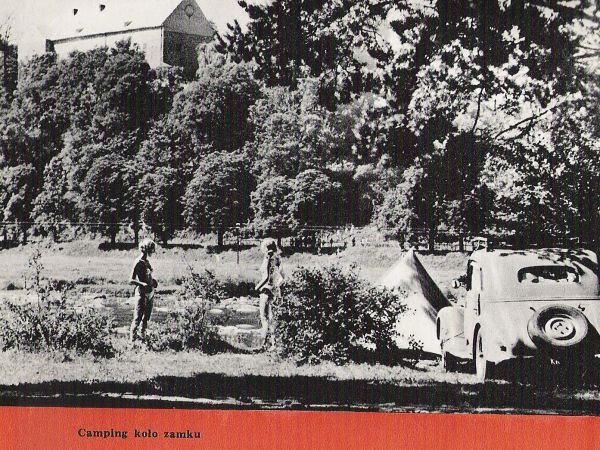 ze zbiorów prywatnych: ... a tak było w latach 60 tych XX wieku  - z publikacji historycznych / przewodnickich. Teren ten, gdzie Potok Płowiecki do Sanu wpłynie