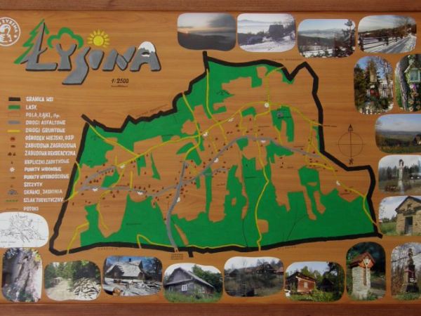 MAPKA INFORMACYJNA WSI ŁYSINA