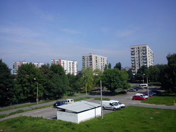 Sosnowiec-Zagórze. Osiedle przy Ul. Bohaterów Monte Cassino.